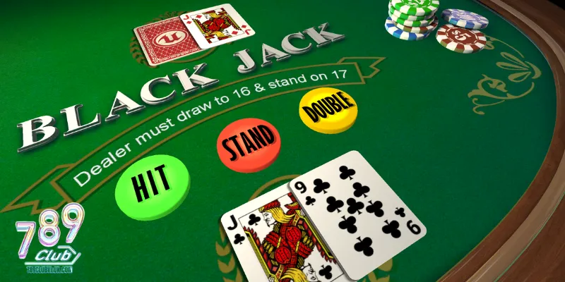 Các lựa chọn trong game bài blackjack