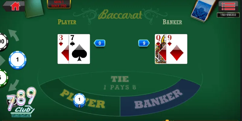 Hướng dẫn chơi baccarat tại 789Club