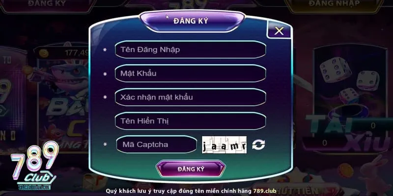 Hướng dẫn đăng ký tài khoản 789Club