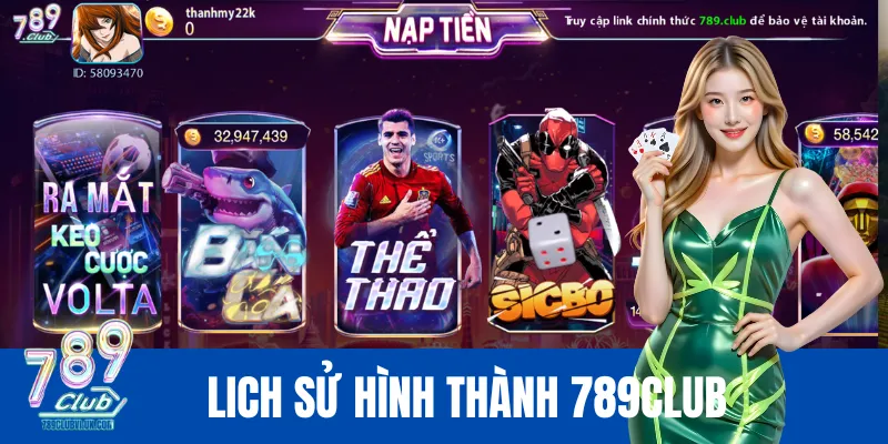 Lịch sử hình thành nên cổng game 789Club